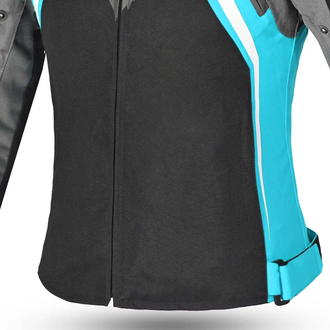 BELA ELANUR Moto Textile Women's Jackets Black Turquoise – 5 – Maximomoto PT