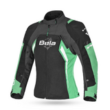 BELA ELANUR Moto Senhora Casacos Preto Verde Menta