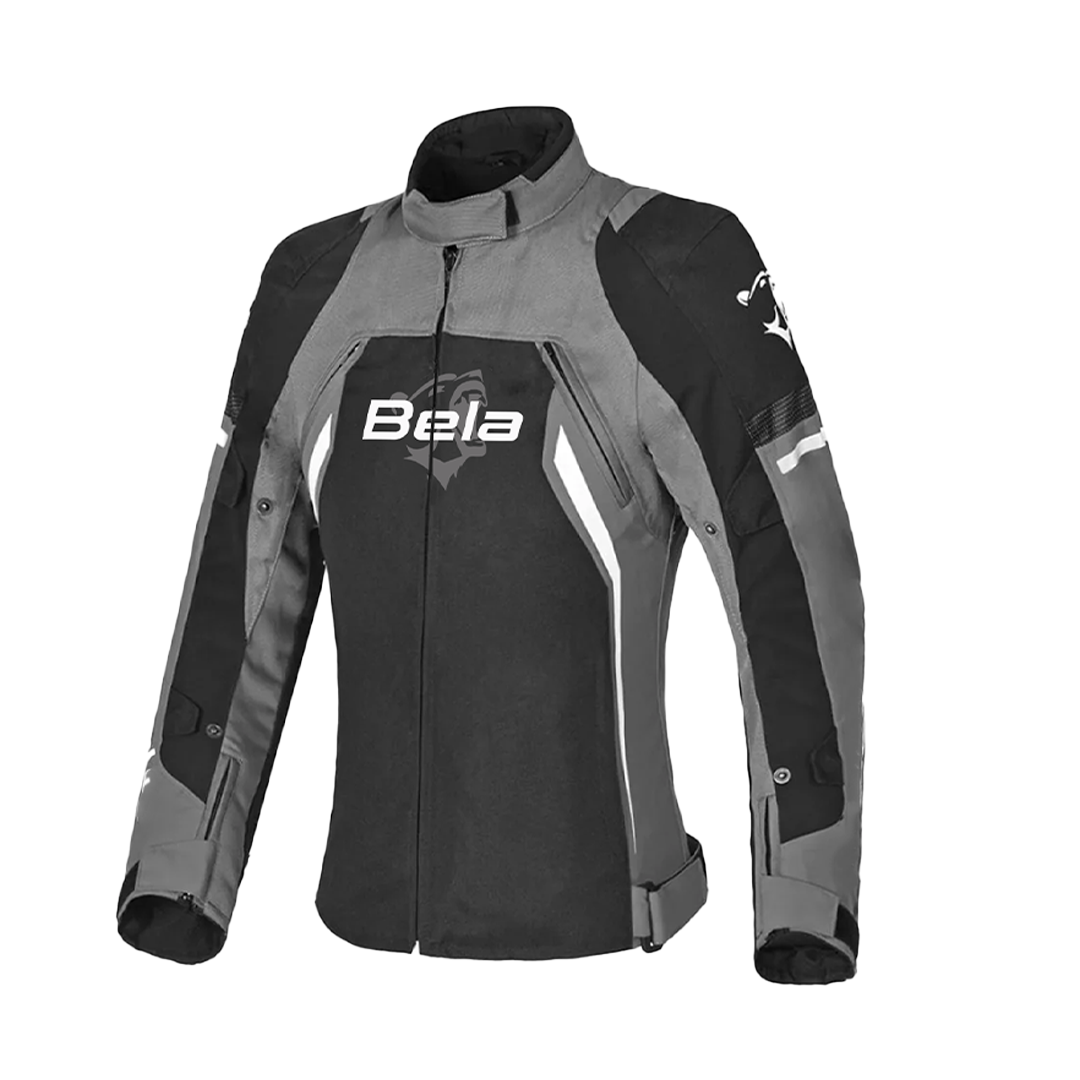 BELA ELANUR Casacos De Moto Textil Senhora Preto Cinza – 1 – Maximomoto PT