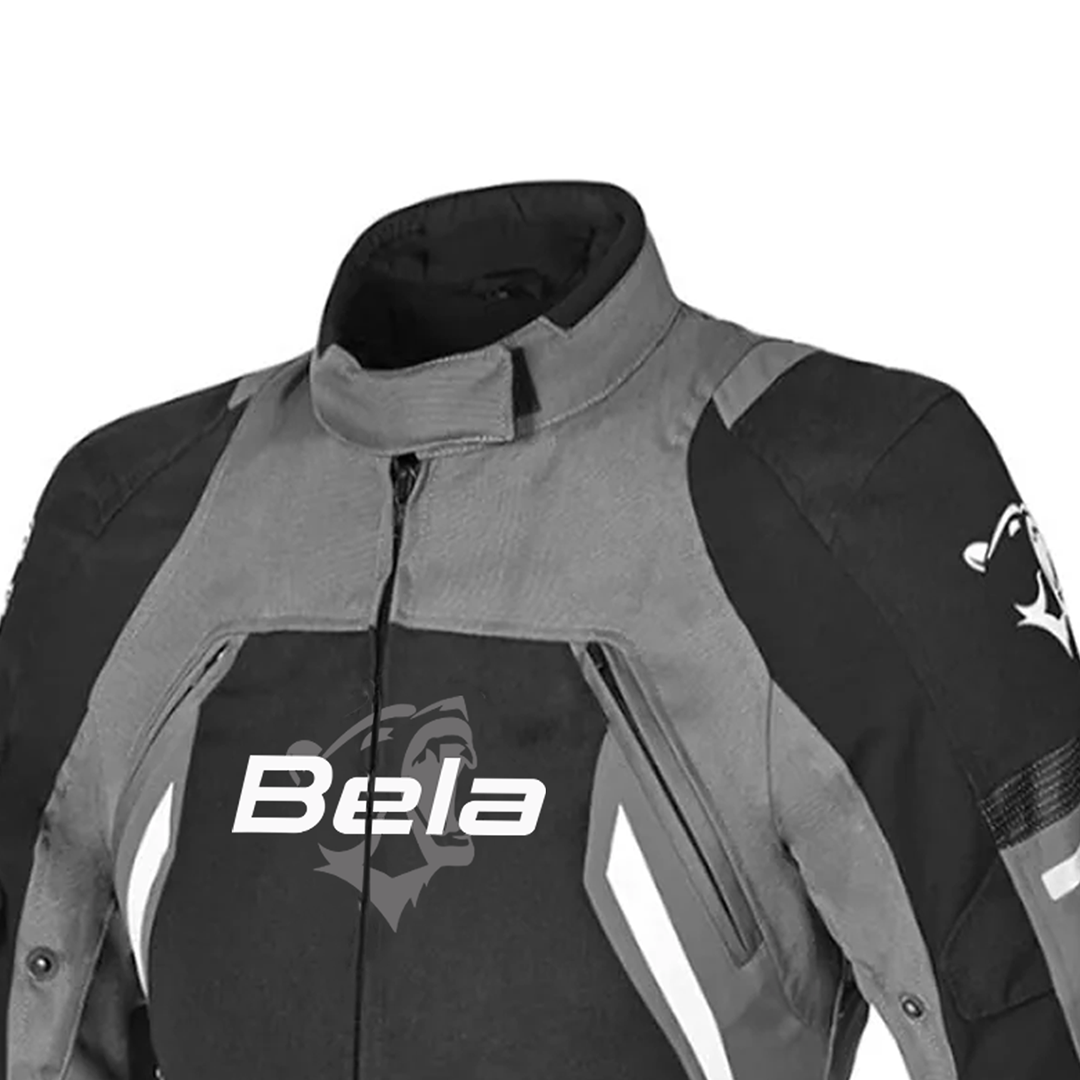 BELA ELANUR Casacos De Moto Textil Senhora Preto Cinza – 6 – Maximomoto PT