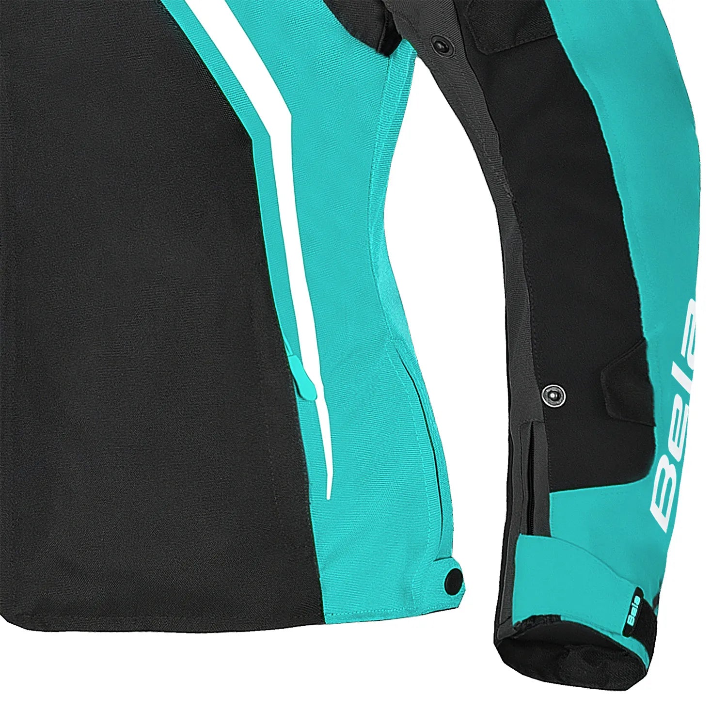 BELA ELANUR TEXTIL CASACOS DE MOTO SENHORA PRETO TURQUESA – 6 – Maximomoto PT