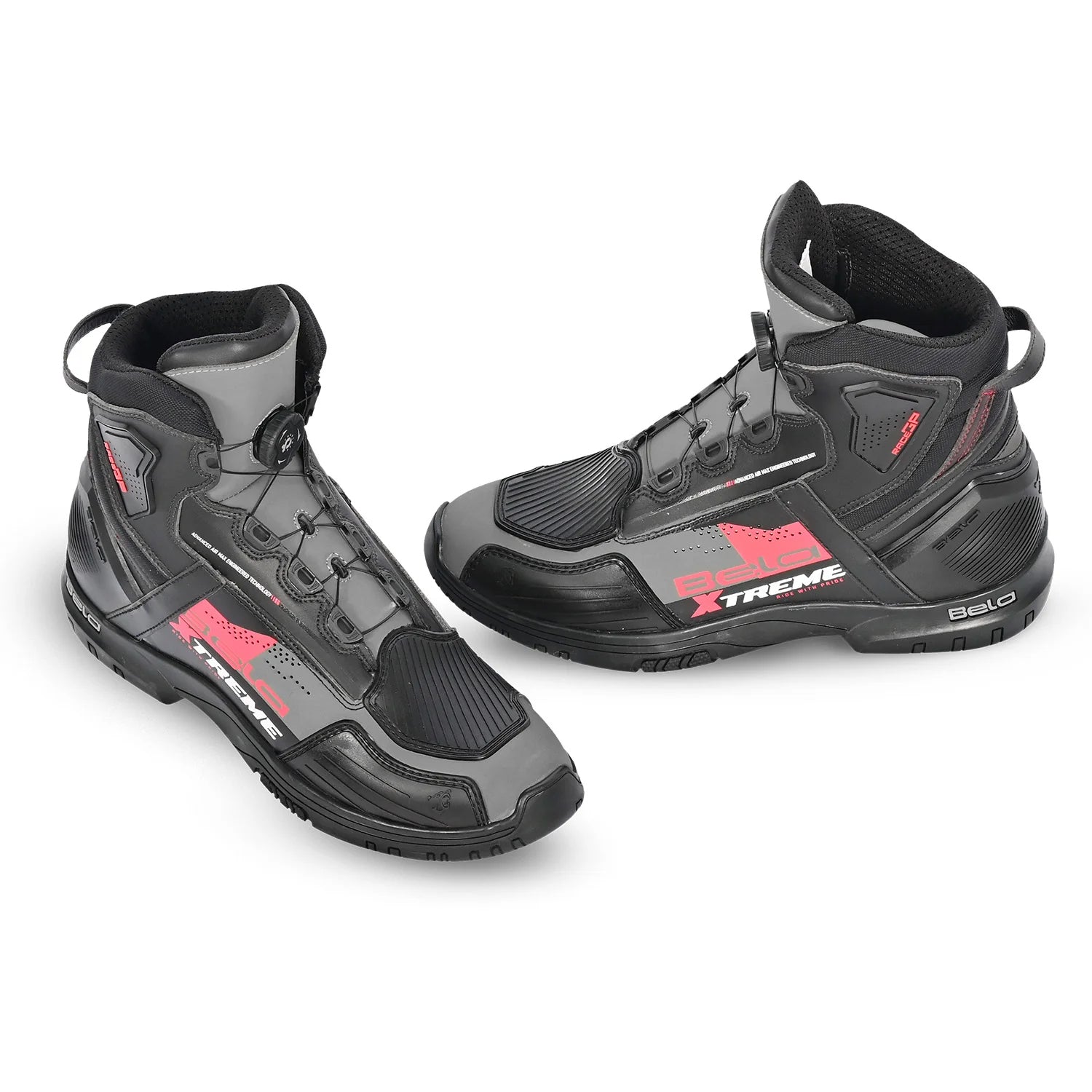 BELA EXTREME FORCE Moto Urban Senhora Botas Preto Vermelho – 4 – Maximomoto PT
