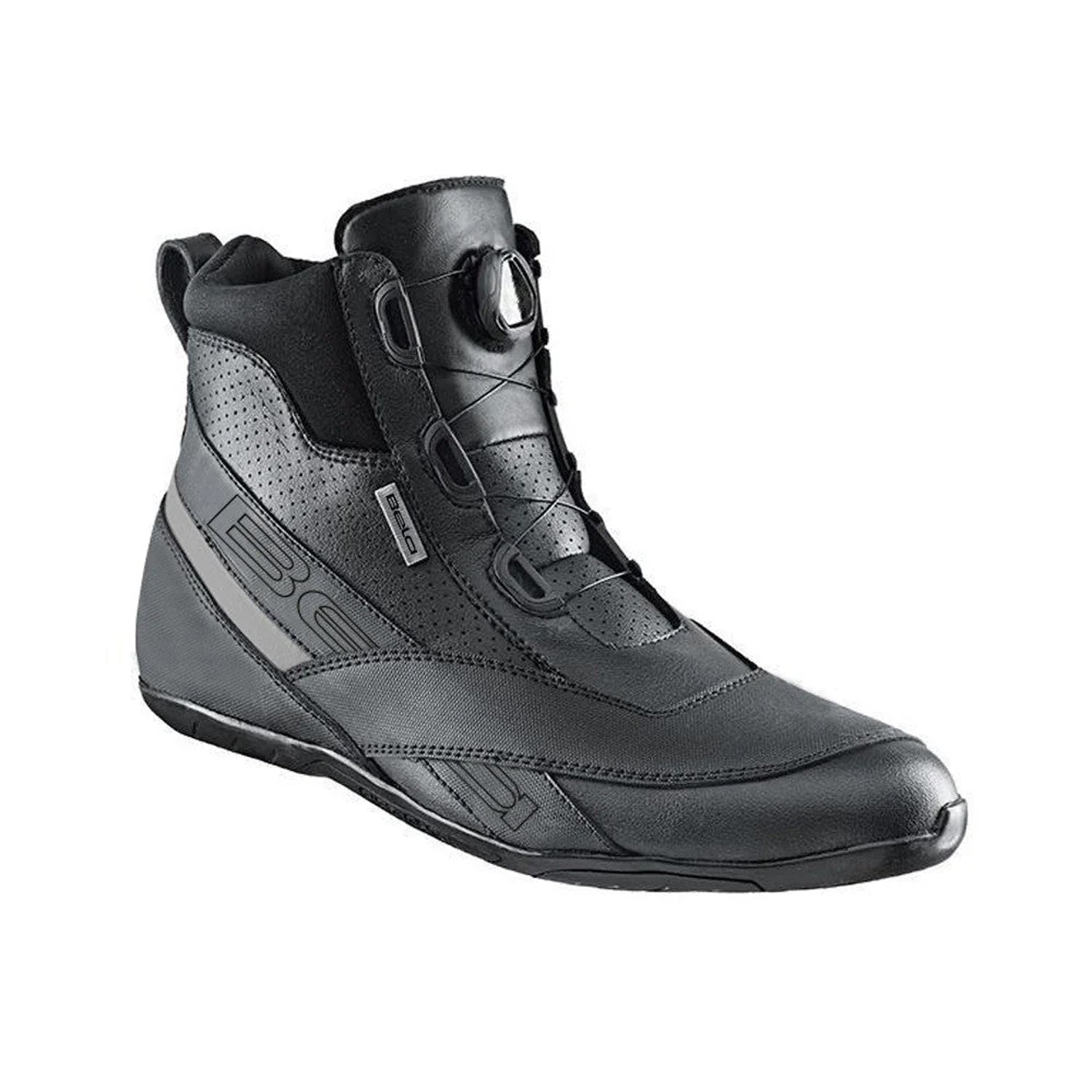 BELA Go Fast Leather Motorcycle Boots for Men - Black – 1 – Maximomoto PT