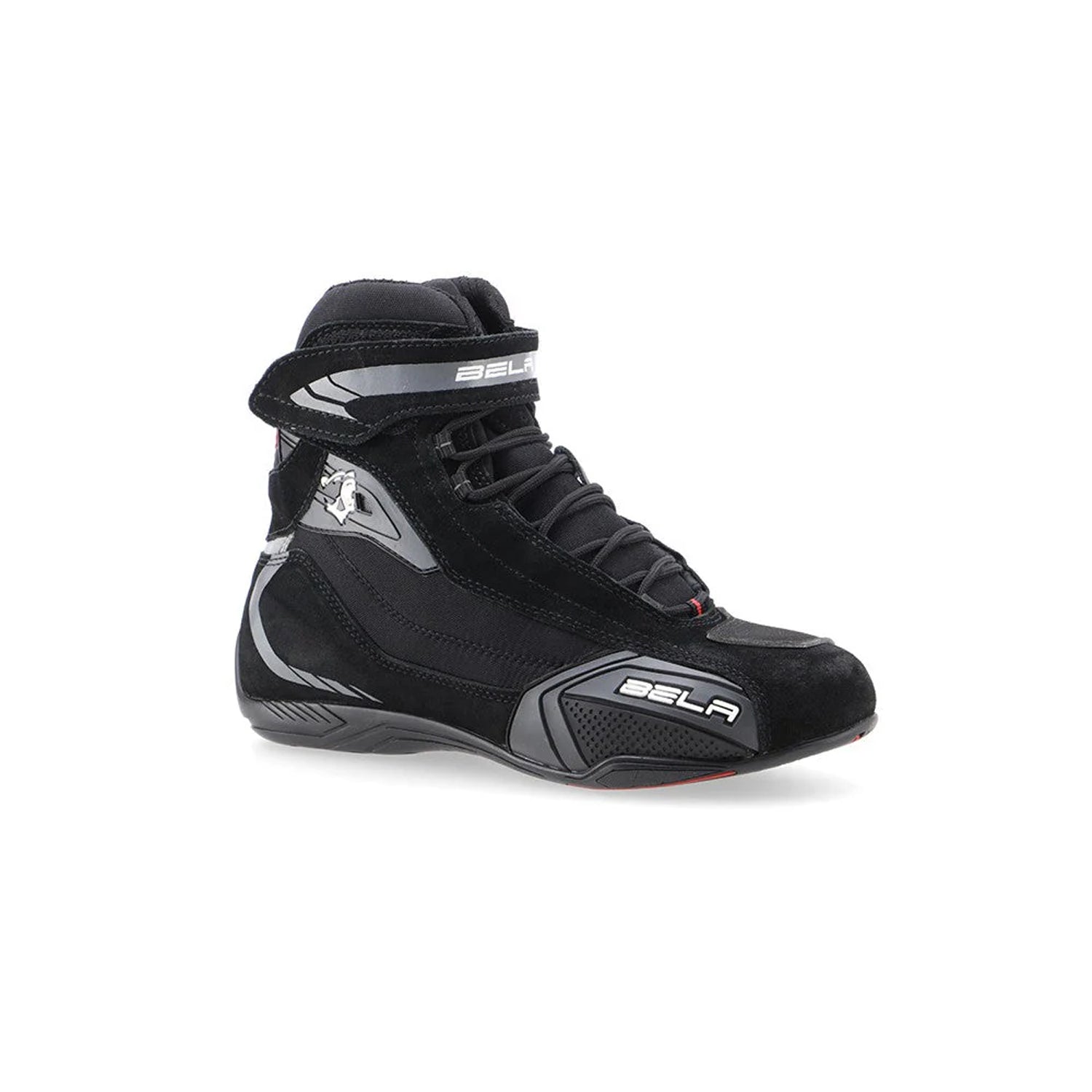 BELA Grace Men's Motorcycle Leather Boots Black Gray – 4 – Maximomoto PT