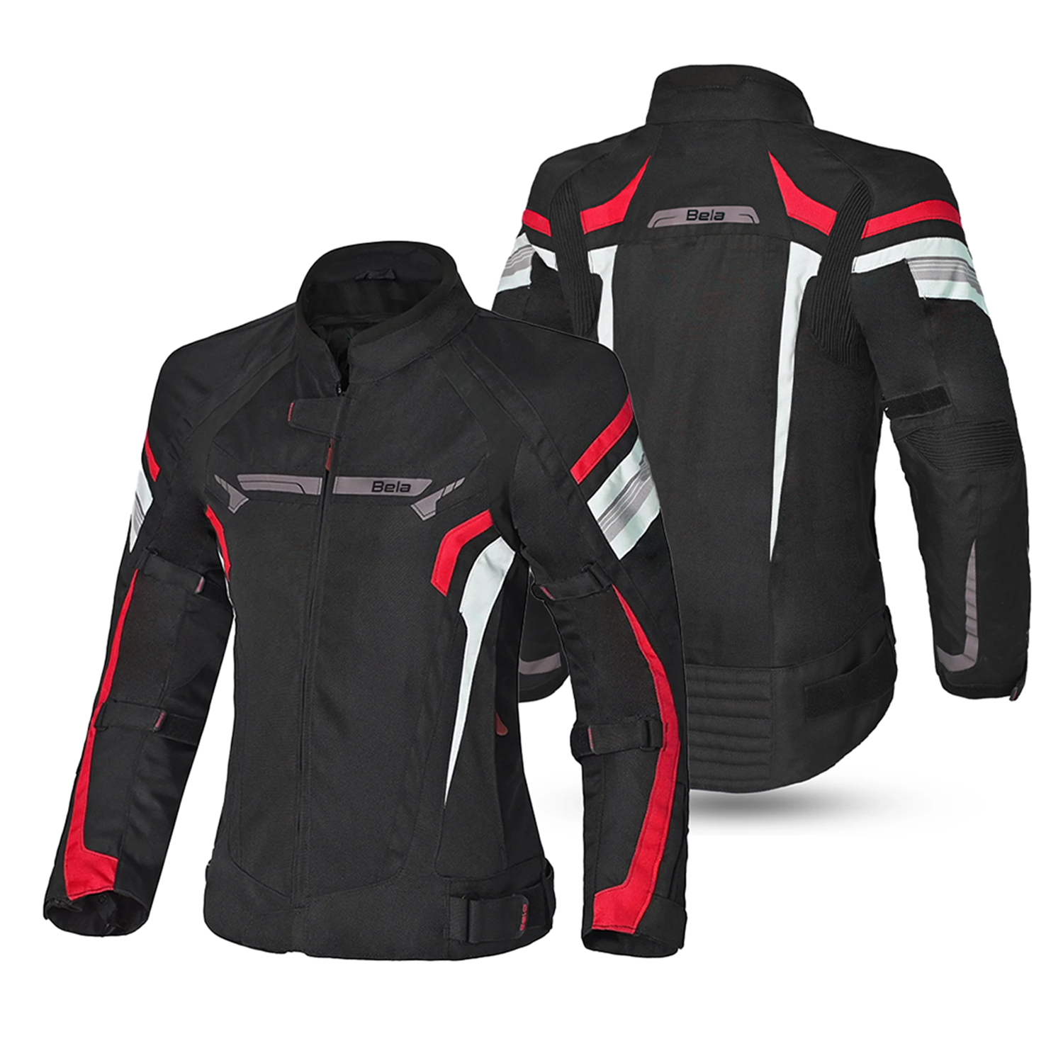 BELA HIGHLAND Motorcycle Ladies Coats Black Ice Red – 2 – Maximomoto PT