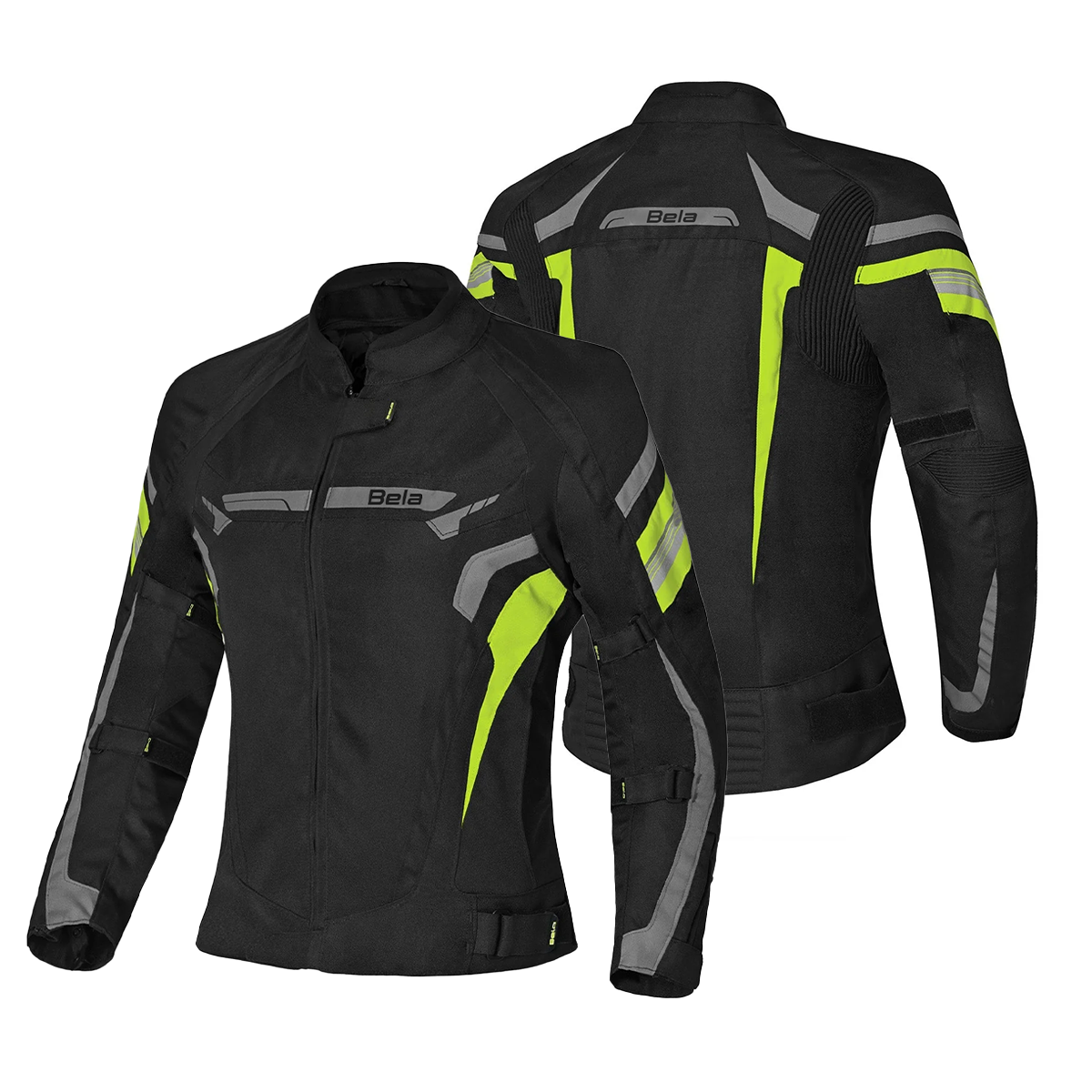 BELA HIGHLAND Casacos De Moto Textil Senhora Preto Cinza Amarelo – 2 – Maximomoto PT