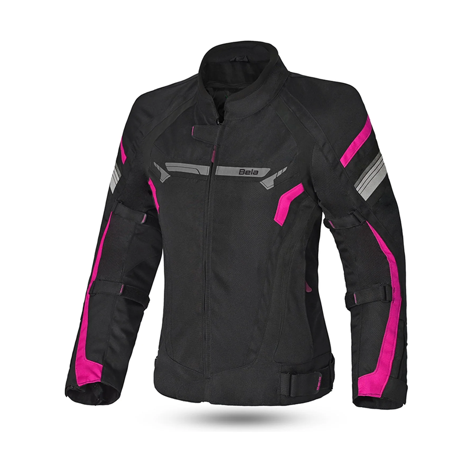 BELA HIGHLAND Women's Motorcycle Jacket Black Pink – 1 – Maximomoto PT