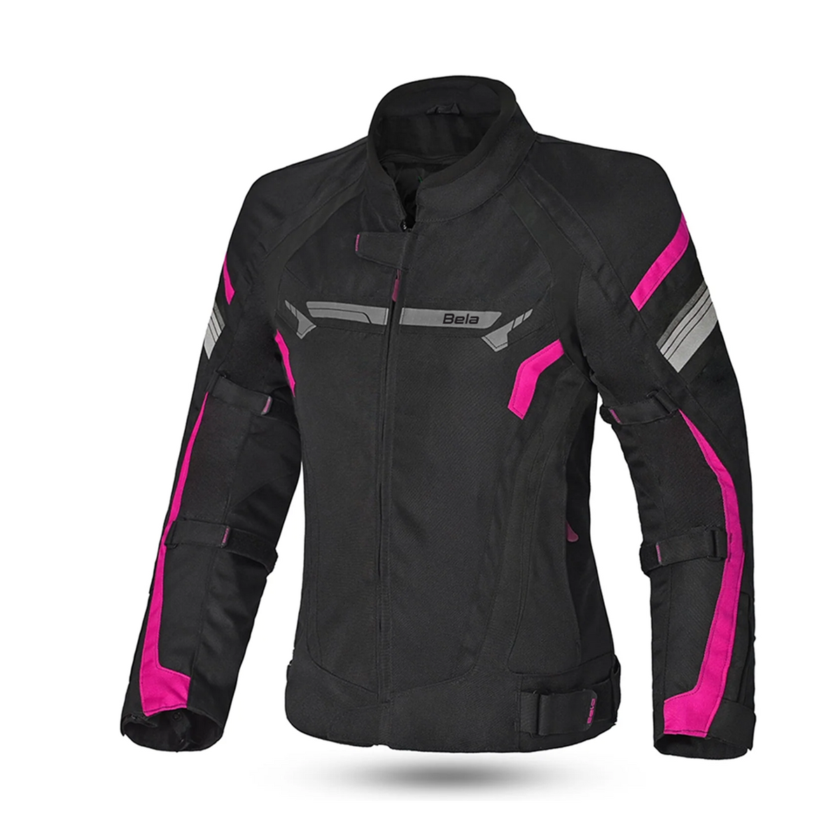 BELA HIGHLAND Women's Motorcycle Jacket Black Pink