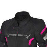 BELA HIGHLAND Women's Motorcycle Jacket Black Pink