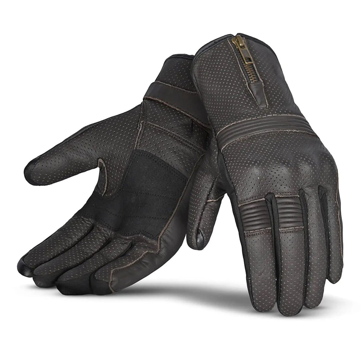 BELA IMPACT LUVAS DE MOTO PIEL MARRON