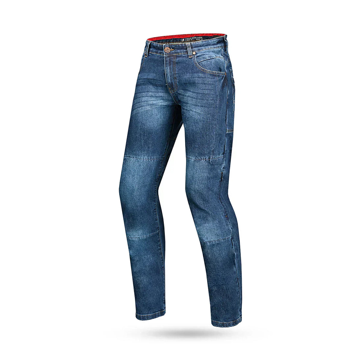 BELA KEVIN Denim Jeans Moto Homem Calcas 32L Random Azul
