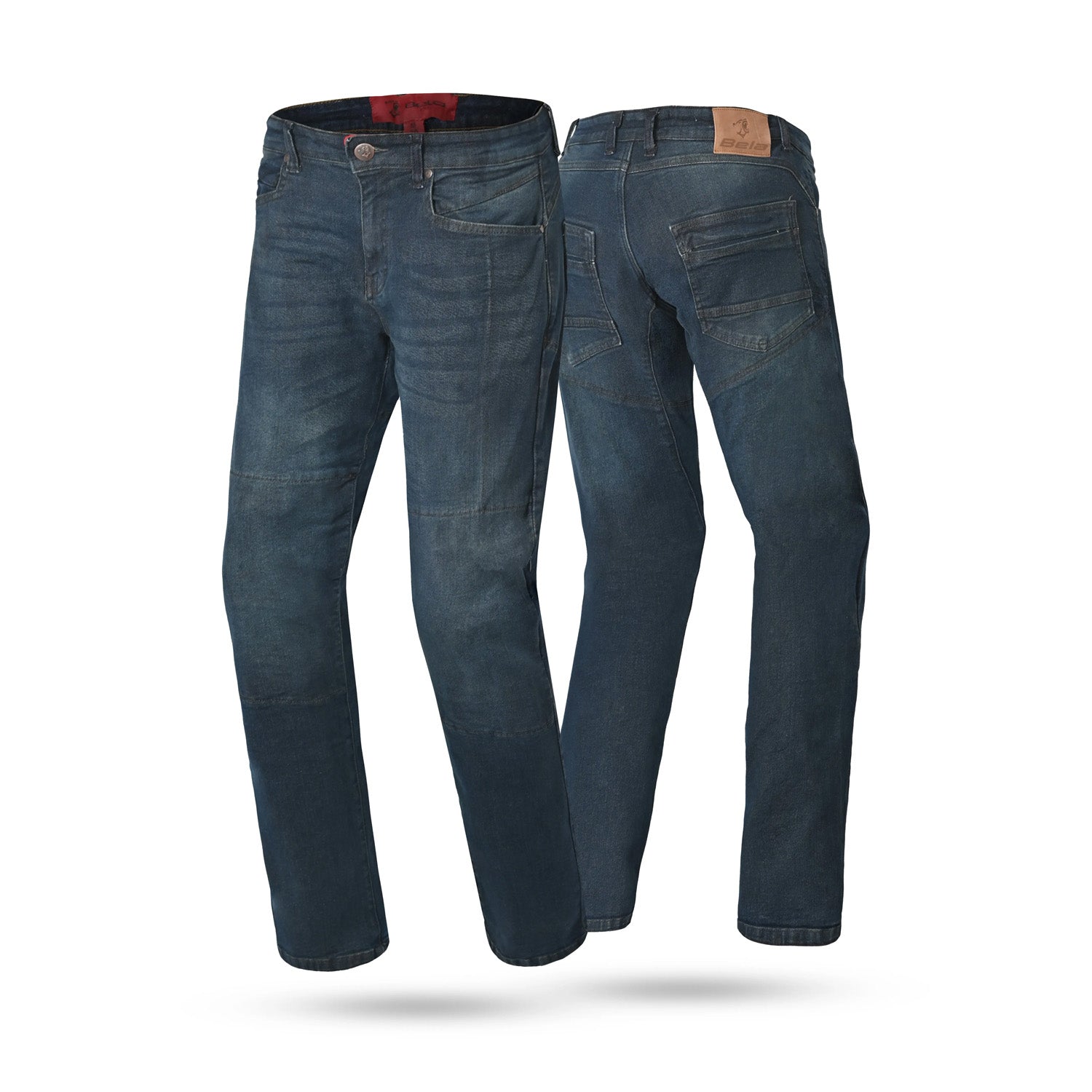 BELA KEVIN Denim Jeans Moto Homem Calcas Azul Sujo 32L – 2 – Maximomoto PT