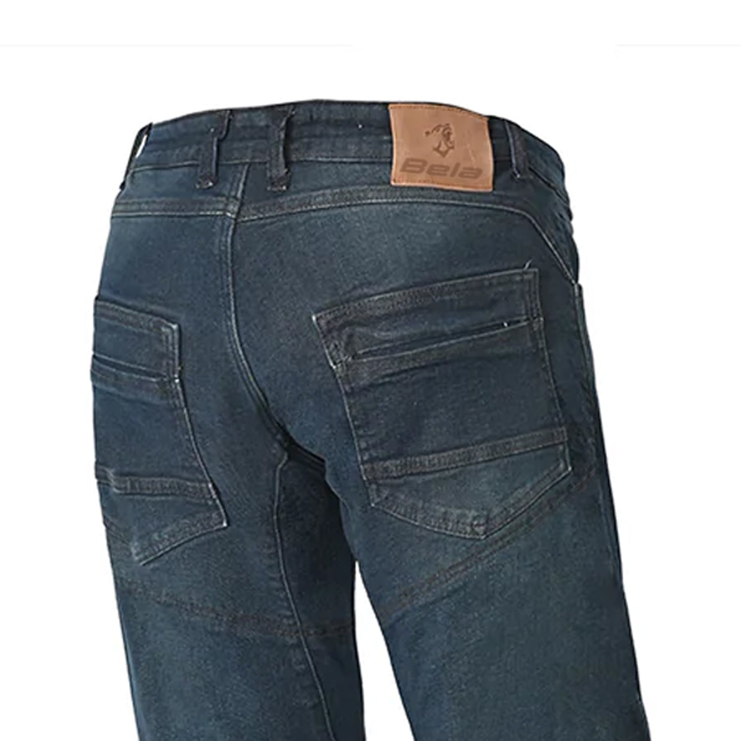 BELA KEVIN Denim Jeans Moto Homem Calcas Azul Sujo 32L – 4 – Maximomoto PT