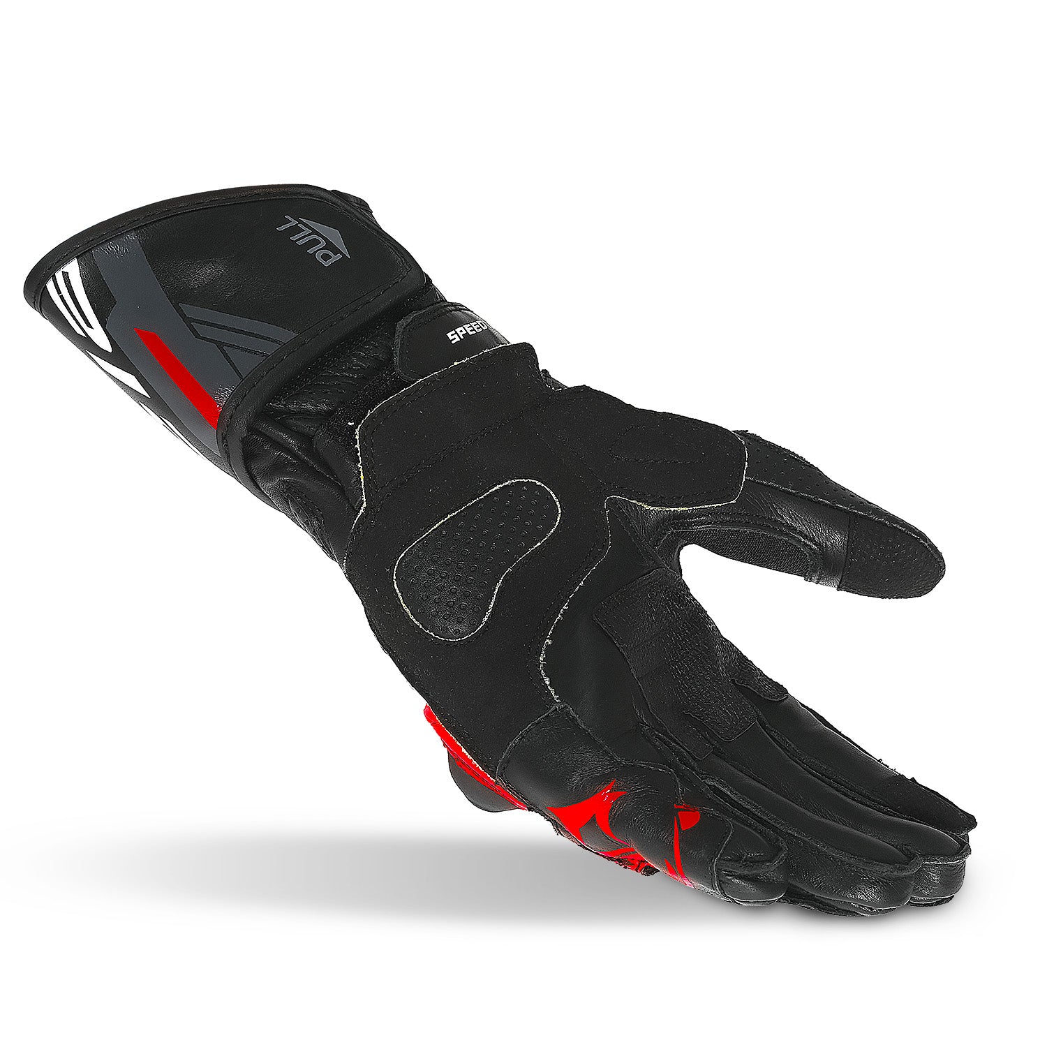 BELA LEMOX Black and Red Leather Motorcycle Gloves – 2 – Maximomoto PT