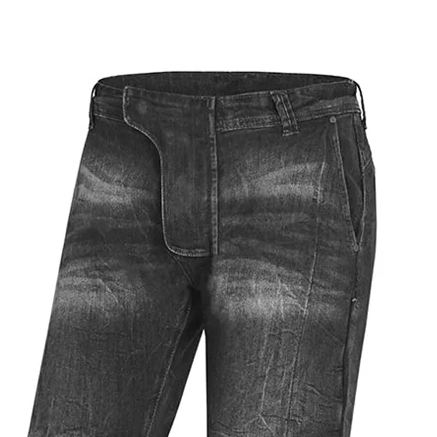 BELA PARKER Jeans Motorcycle Pants Black – 6 – Maximomoto PT