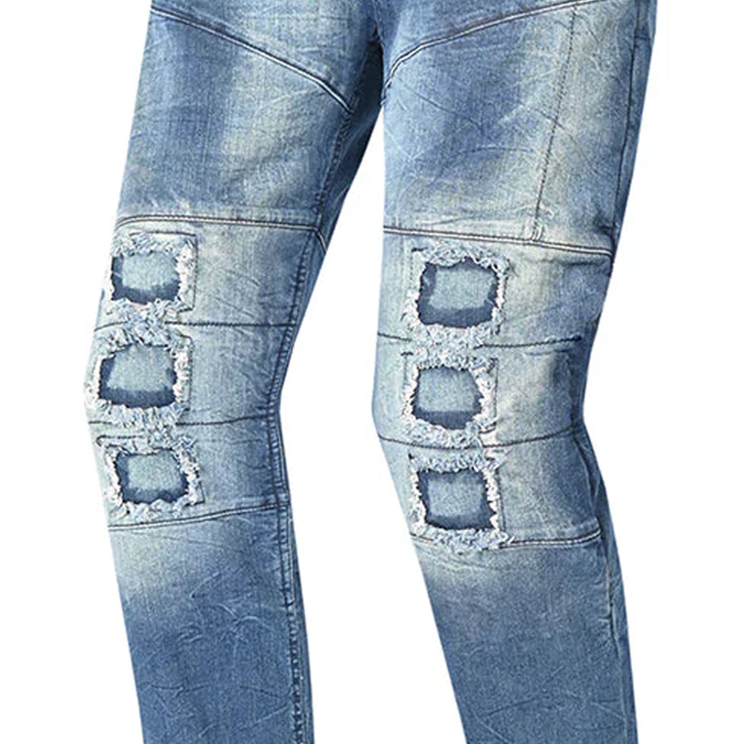 BELA PISTON Denim Jeans Moto Homem Calcas 32L Escuro Azul Spray – 5 – Maximomoto PT