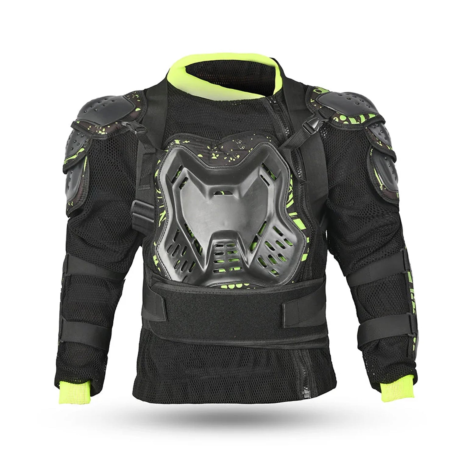 BELA Protective Motocross Motorcycle Textile Jackets Black Fluorescent Yellow – 1 – Maximomoto PT