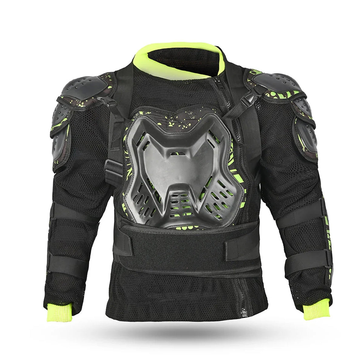 BELA Protective Motocross Motorcycle Textile Jackets Black Fluorescent Yellow