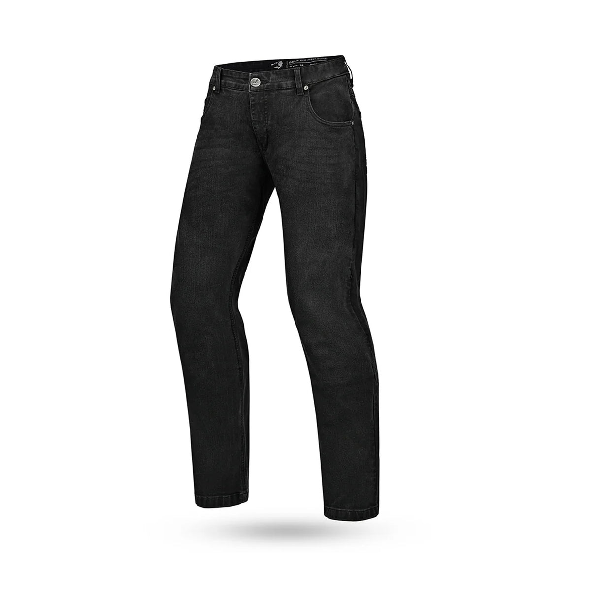 BELA RIO Denim Jeans Moto Homem Calcas Preto 32L