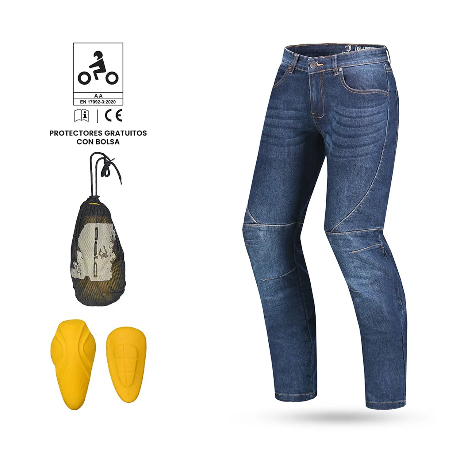 BELA ROCKER Denim Jeans Moto Homem Calças Azul 30L – 4 – Maximomoto PT