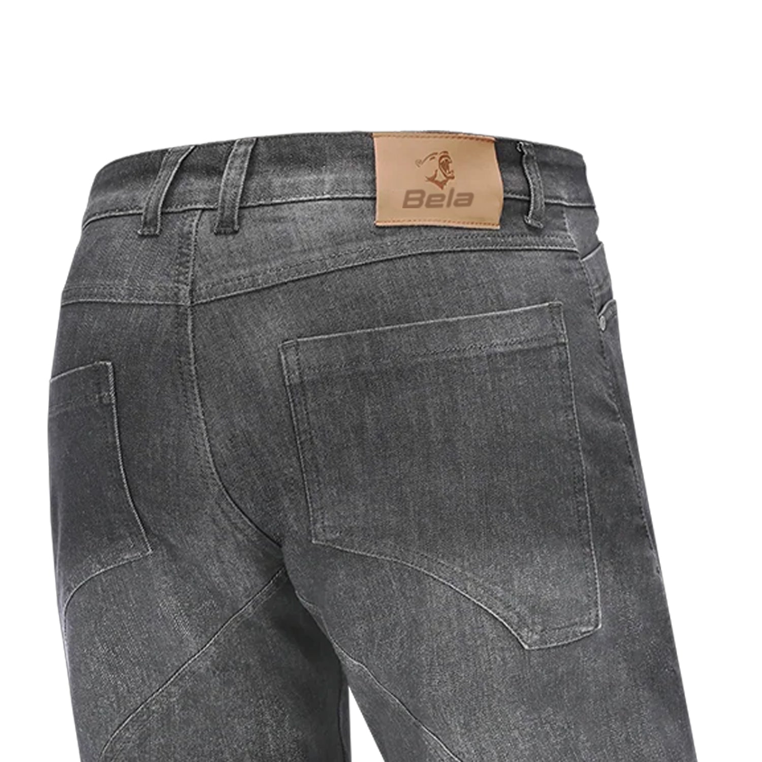 BELA ROCKER Jeans Motorcycle Pants Gray Spray 34L – 9 – Maximomoto PT