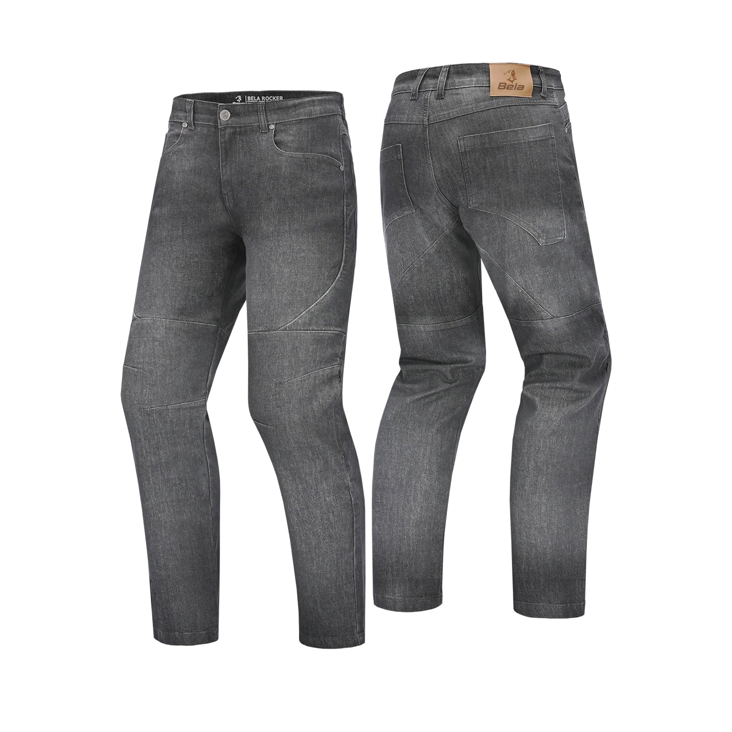 BELA ROCKER Jeans Motorcycle Pants Gray Spray 34L – 2 – Maximomoto PT