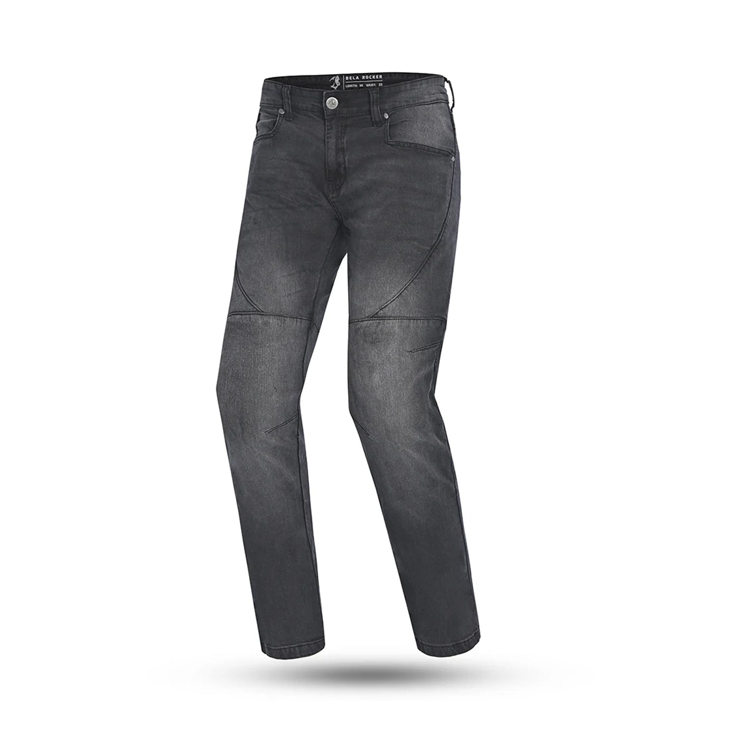 BELA ROCKER Vaqueiro Denim Jeans Moto Homem Calcas Preto 34L – 1 – Maximomoto PT