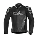 BELA ROCKET Moto Homem Couro Casacos Anthra Preto