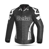 BELA Rocket Women's Leather Motorcycle Jackets Black White