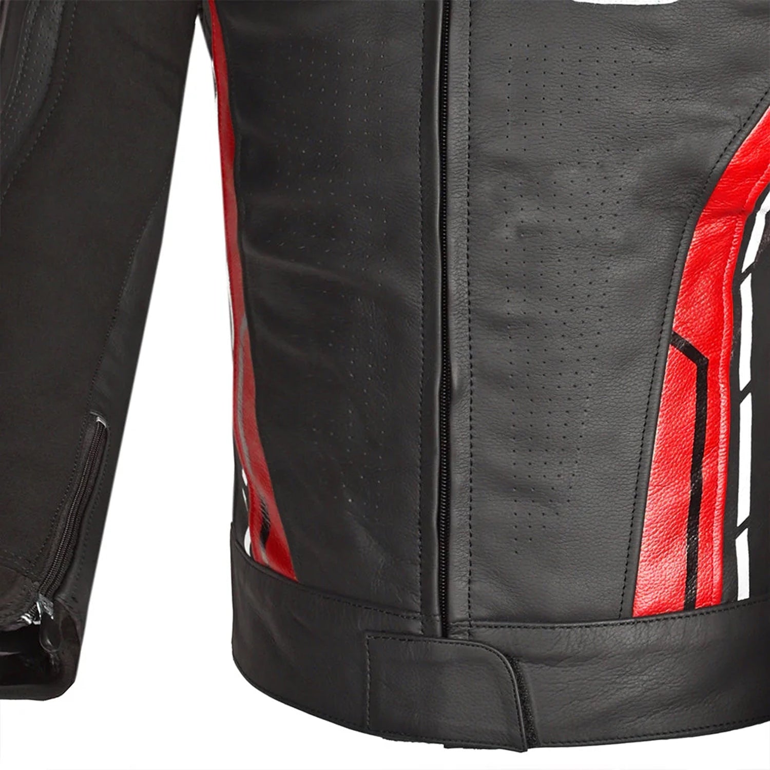 BELA Rocket Men's Motorcycle Leather Jackets Black Red – 5 – Maximomoto PT