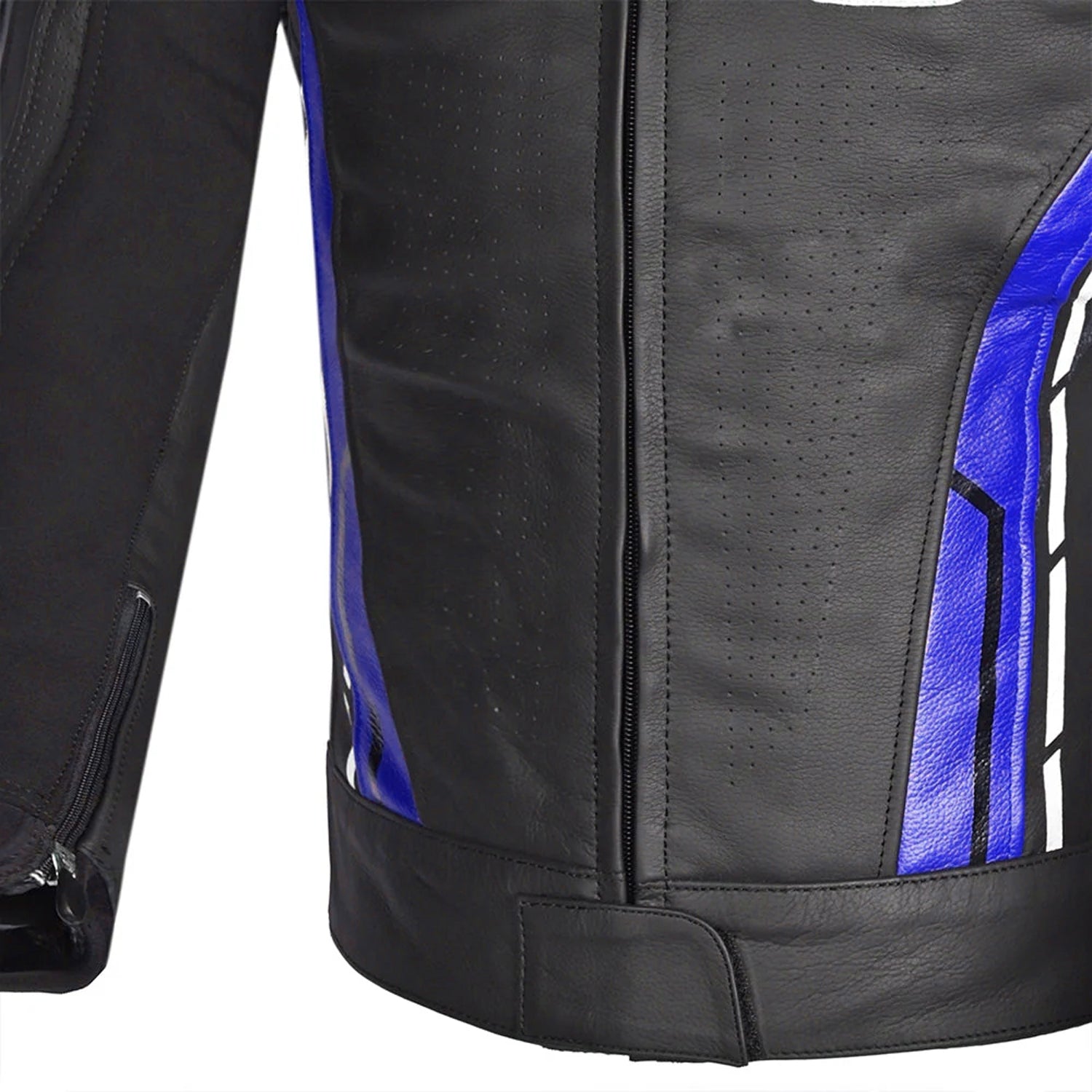 BELA Rocket Men's Motorcycle Leather Jackets Black Blue – 5 – Maximomoto PT