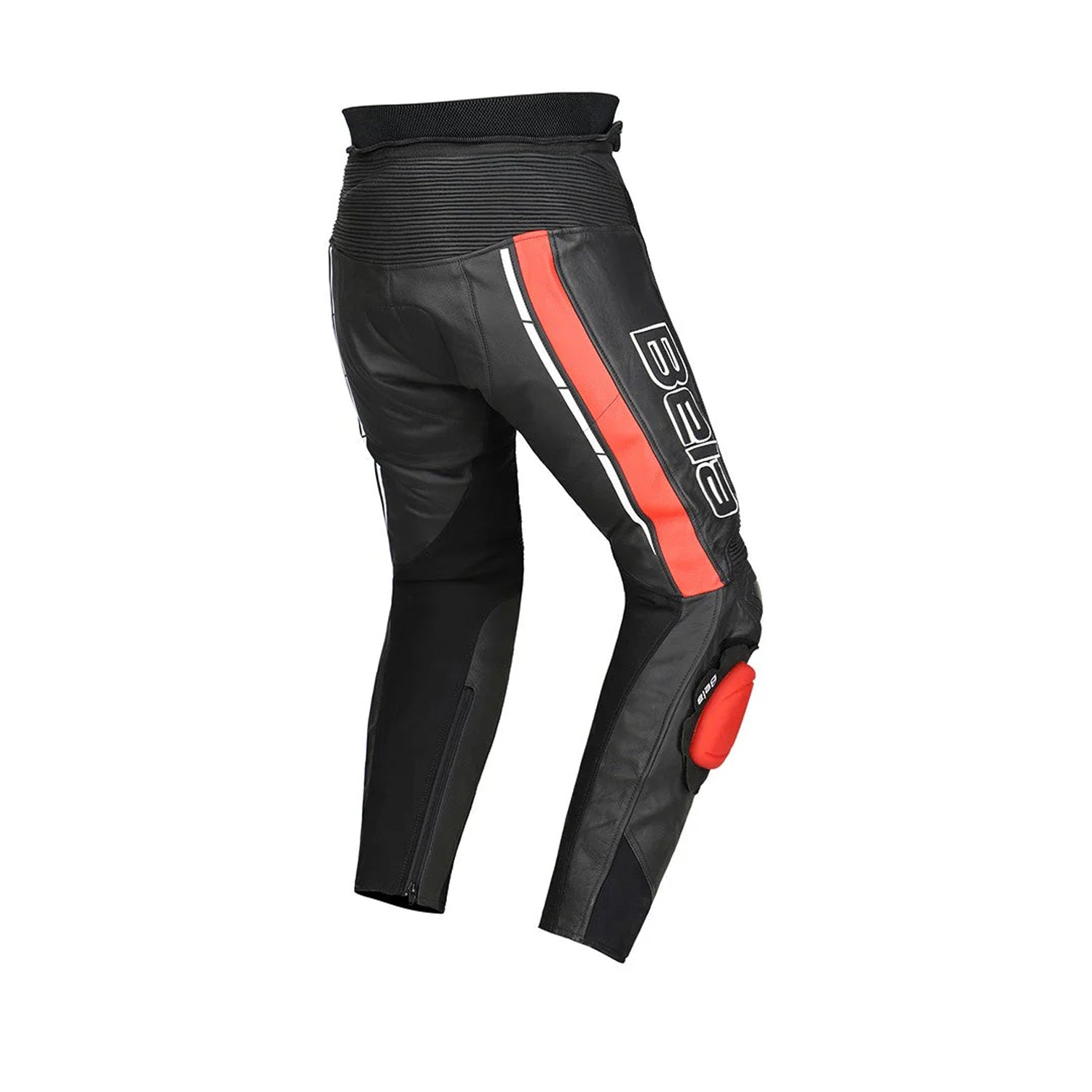 BELA ROCKET Calcas De Moto Couro Homem Preto Vermelho – 2 – Maximomoto PT