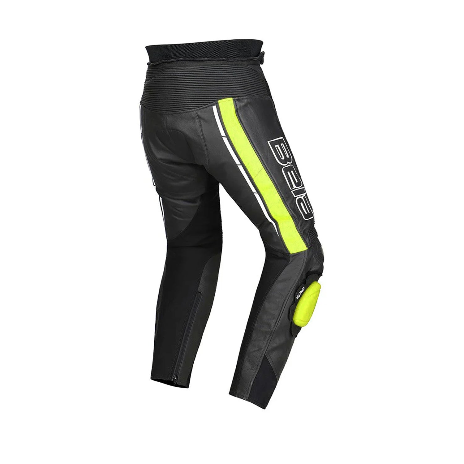BELA ROCKET Leather Motorcycle Women's Pants Black Fluorescent Yellow – 2 – Maximomoto PT