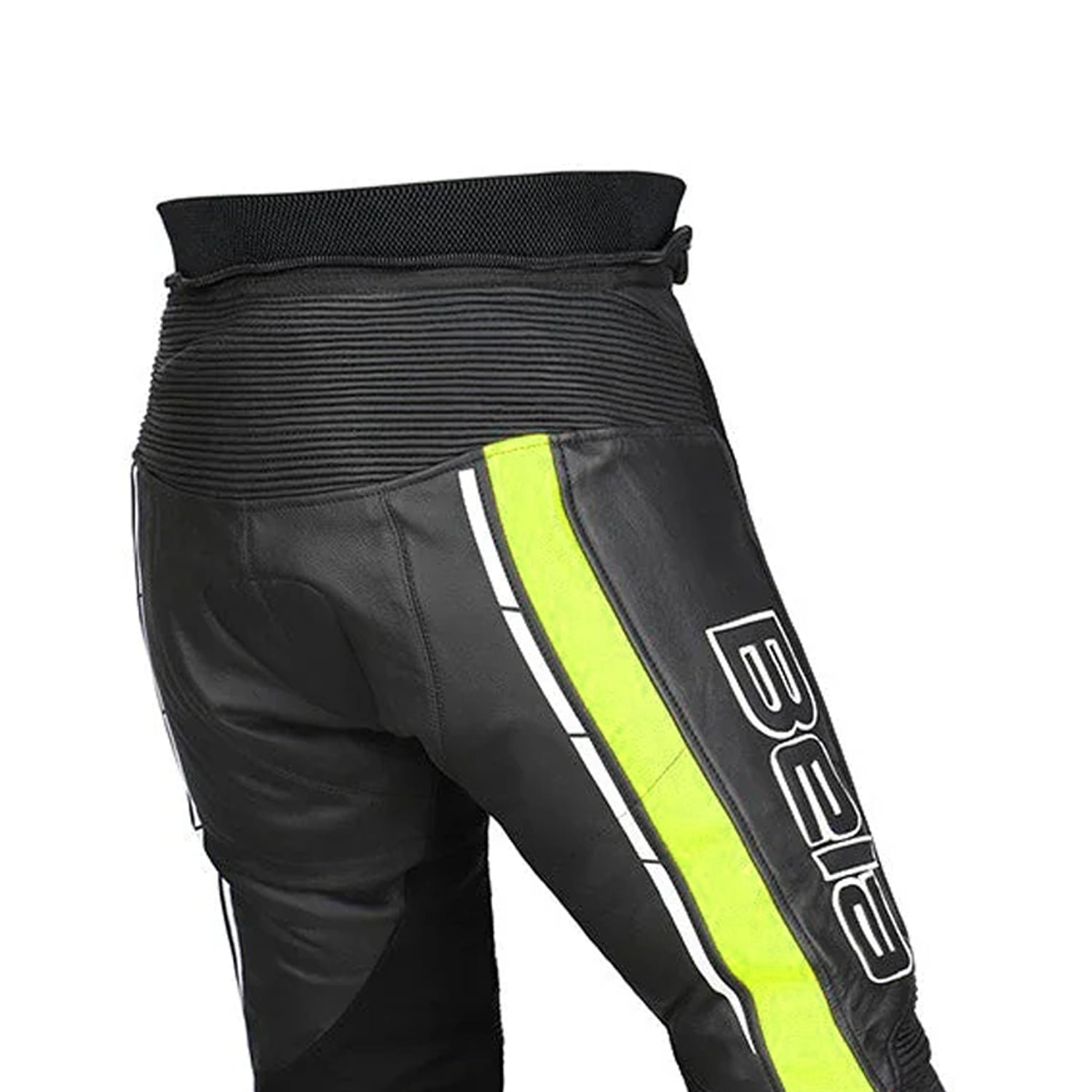 BELA ROCKET Leather Motorcycle Women's Pants Black Fluorescent Yellow – 6 – Maximomoto PT