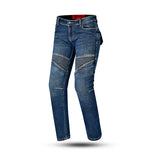 BELA ROSEKIN Denim Jeans Motorcycle Women's Pants Blue