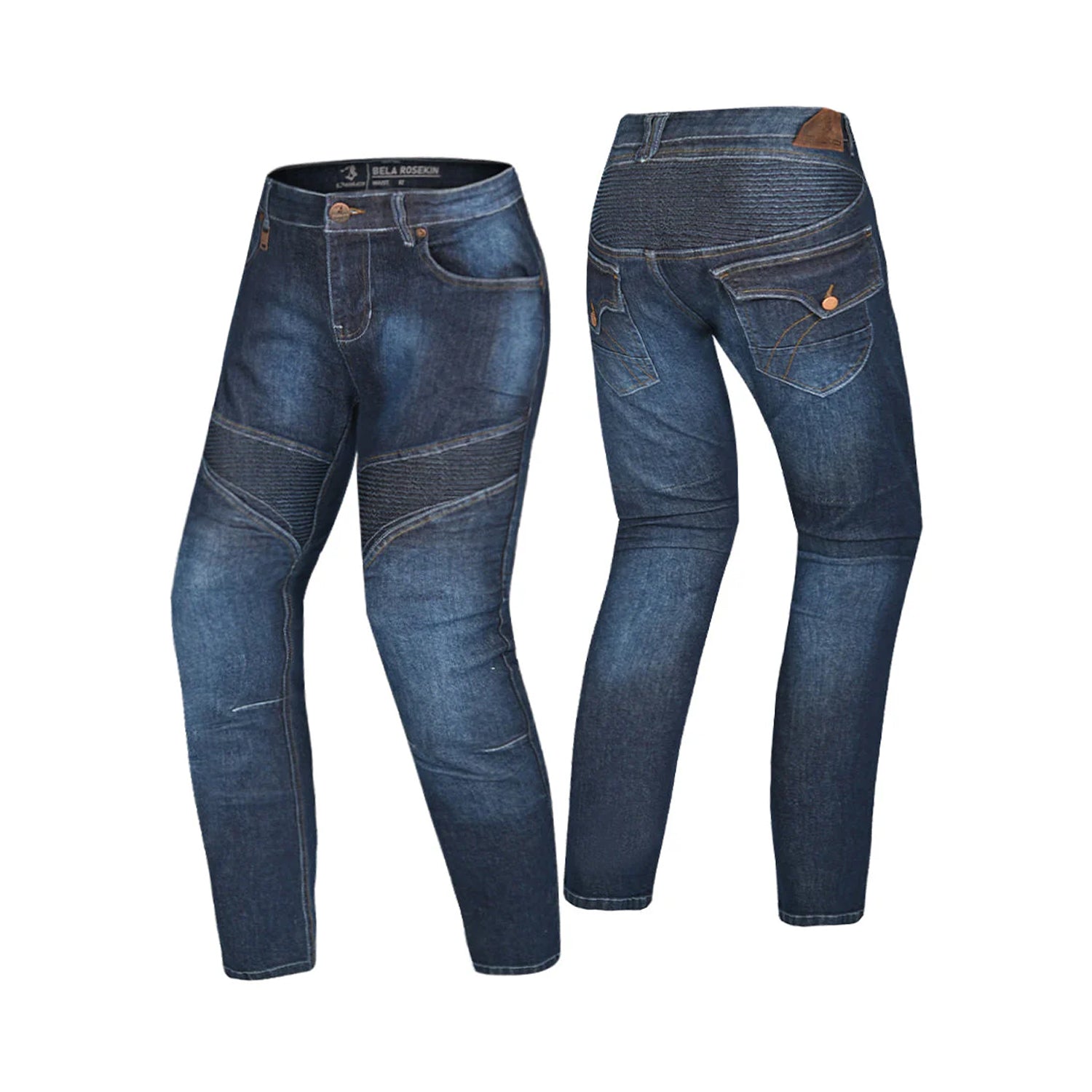 BELA ROSEKIN Denim Jeans Motorcycle Women's Pants Blue – 2 – Maximomoto PT