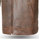 BELA ROYAL RIDER Casacos De Moto Vintage Bege Marrom