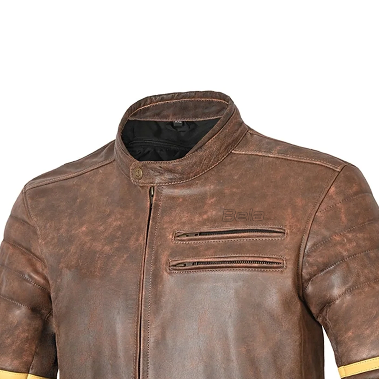 BELA ROYAL RIDER Casacos De Moto Vintage Bege Marrom – 7 – Maximomoto PT