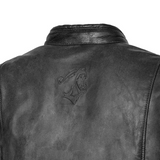 BELA ROYAL RIDER VINATGE Moto Couro Casaco Preto Cinza