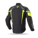 BELA Rebel Rider Motorcycle Ladies Textile Jackets Black Yellow Fluorescent