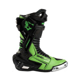 BELA SPEEDO 2.0 Couro Moto Botas Preto Verde