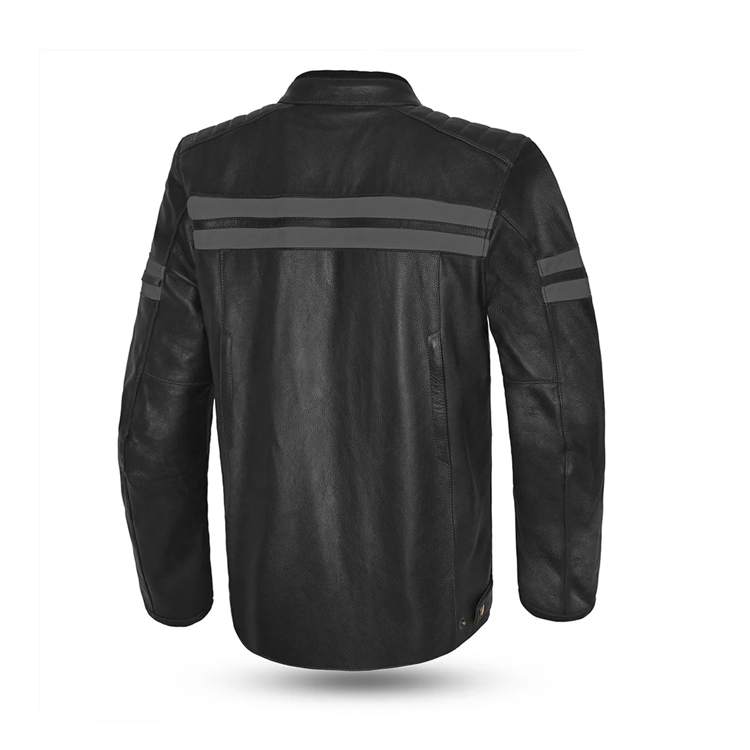 BELA STARK Motorcycle Leather Jackets Black Gray – 3 – Maximomoto PT