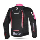 BELA STAR LIGHT Moto Junior Textile Jackets Black Pink
