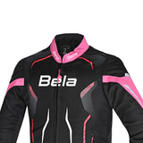 BELA STAR LIGHT Moto Junior Textile Jackets Black Pink