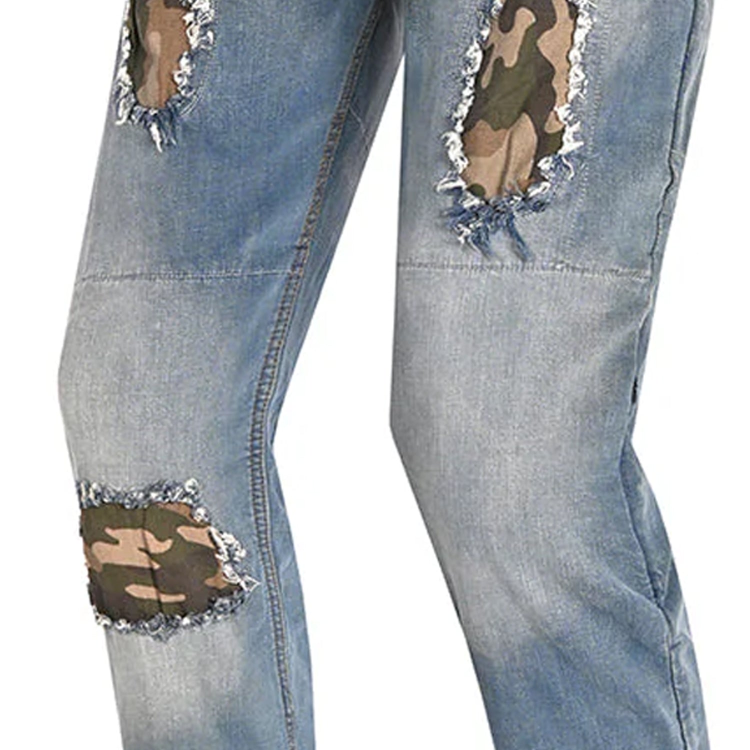 BELA STONE Denim Jeans Moto Calcas Camuflagem Azul – 7 – Maximomoto PT