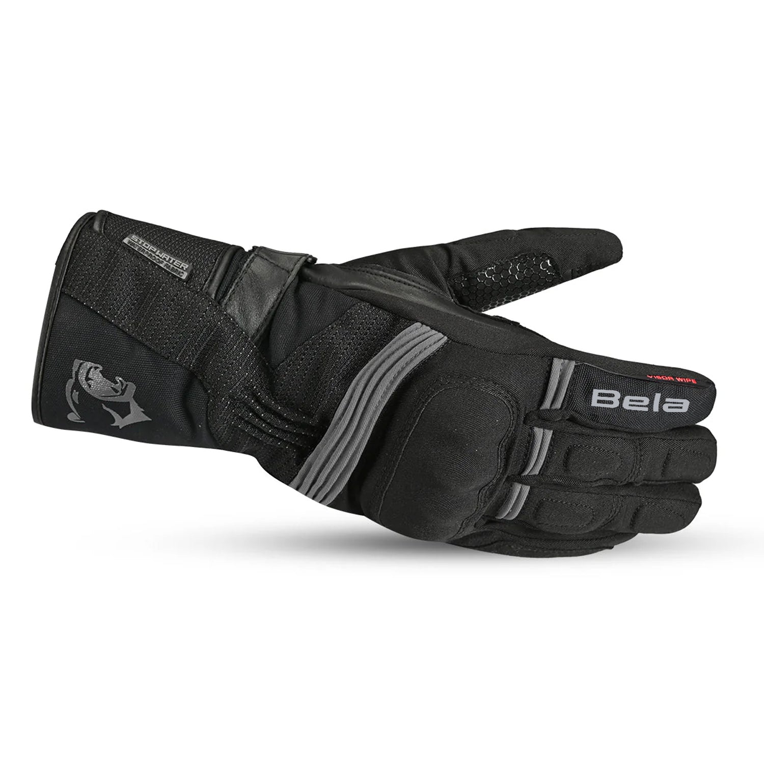 BELA STORM WINTER WP Women's Textile Motorcycle Gloves Black Gray – 2 – Maximomoto PT