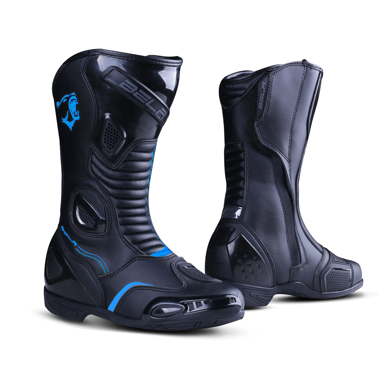 BELA STRIP Senhora Moto Botas Preto Azul – 2 – Maximomoto PT
