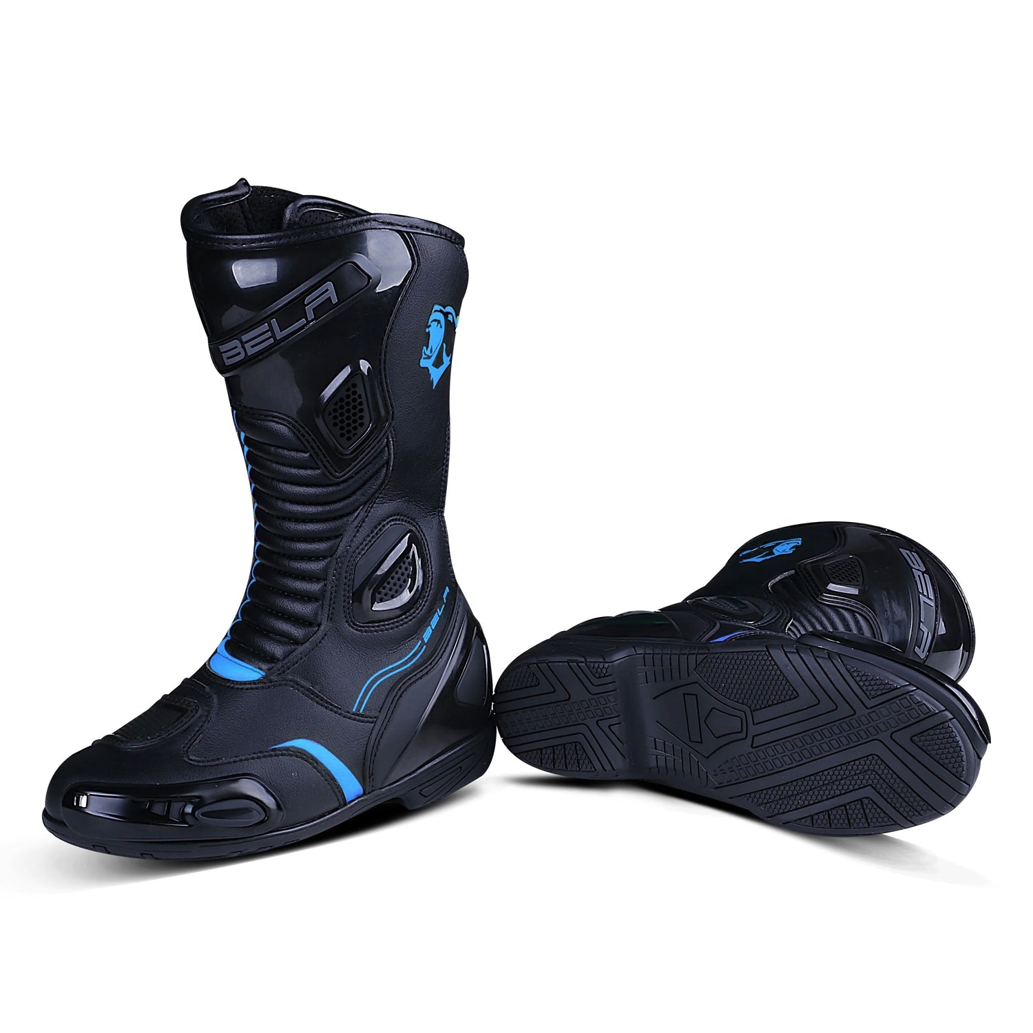 BELA STRIP Senhora Moto Botas Preto Azul – 3 – Maximomoto PT