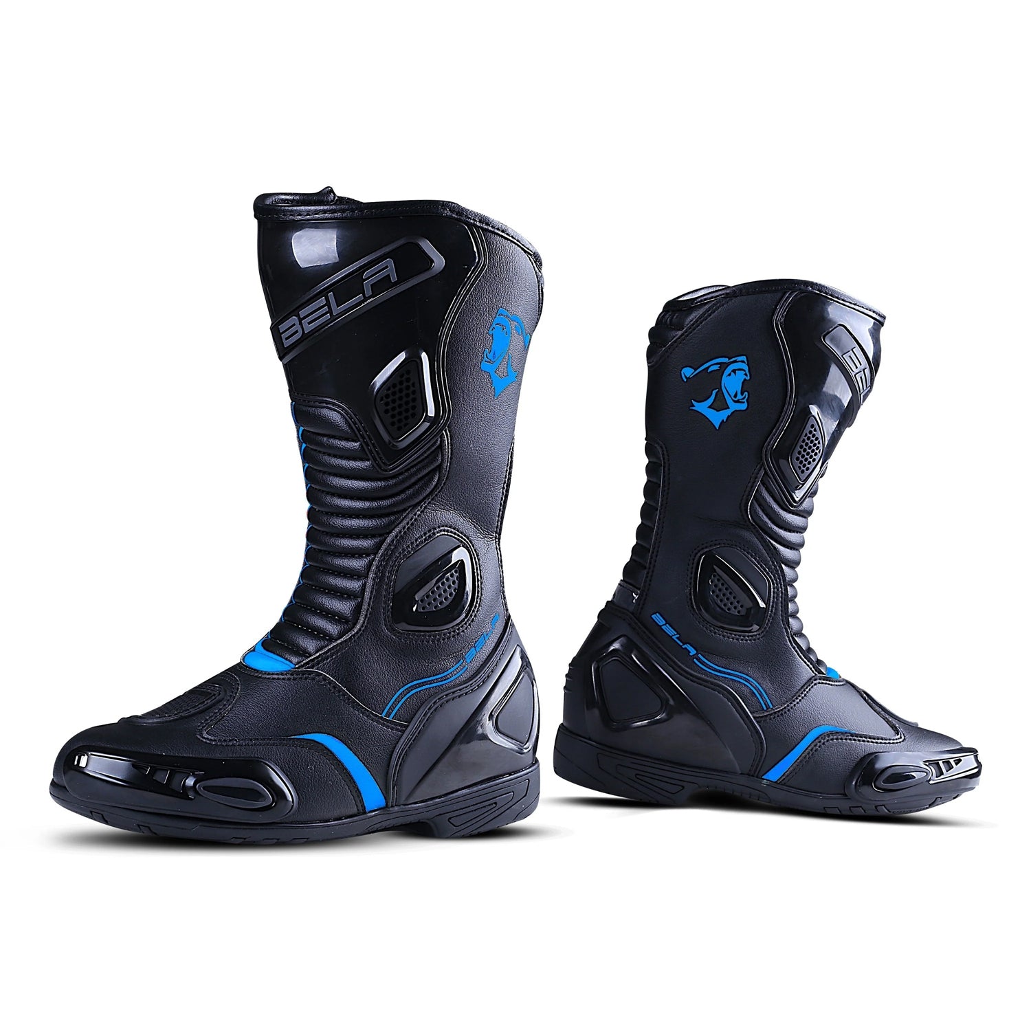 BELA STRIP Senhora Moto Botas Preto Azul – 4 – Maximomoto PT