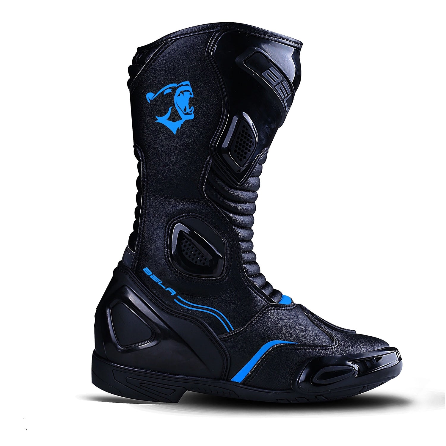 BELA STRIP Senhora Moto Botas Preto Azul – 5 – Maximomoto PT